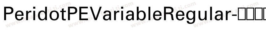 PeridotPEVariableRegular字体转换