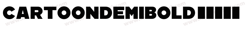 CartoonDemiBold字体转换