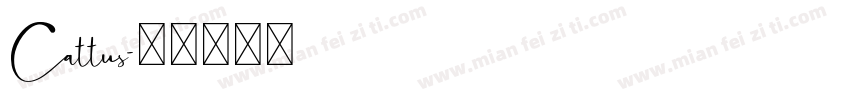 Cattus字体转换