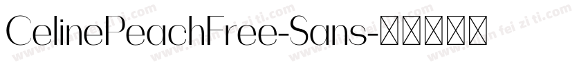 CelinePeachFree-Sans字体转换