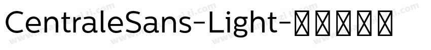 CentraleSans-Light字体转换