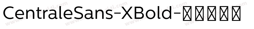 CentraleSans-XBold字体转换