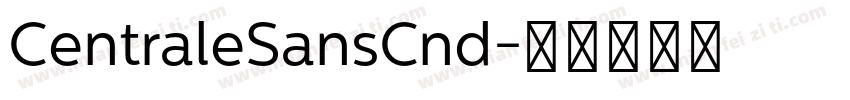 CentraleSansCnd字体转换