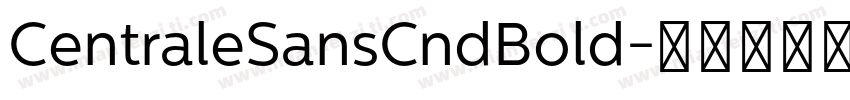 CentraleSansCndBold字体转换