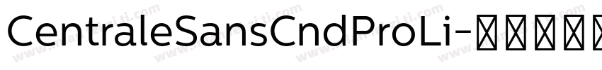 CentraleSansCndProLi字体转换