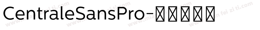 CentraleSansPro字体转换