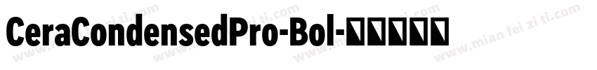 CeraCondensedPro-Bol字体转换
