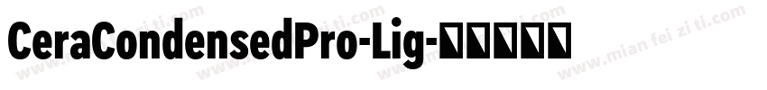 CeraCondensedPro-Lig字体转换