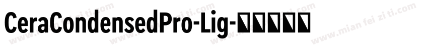 CeraCondensedPro-Lig字体转换