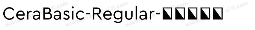 CeraBasic-Regular字体转换