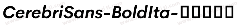 CerebriSans-BoldIta字体转换