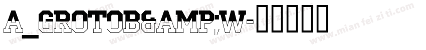 a_GrotoB&W字体转换