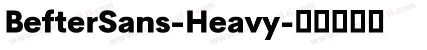 BefterSans-Heavy字体转换