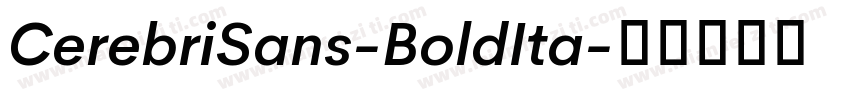 CerebriSans-BoldIta字体转换
