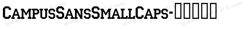 CampusSansSmallCaps字体转换