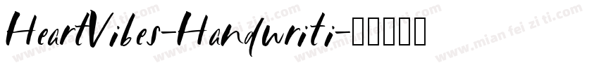 HeartVibes-Handwriti字体转换