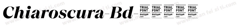 Chiaroscura-Bd字体转换