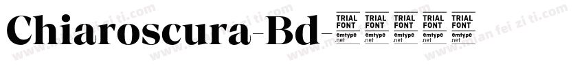 Chiaroscura-Bd字体转换