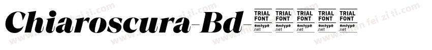 Chiaroscura-Bd字体转换