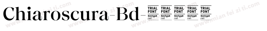Chiaroscura-Bd字体转换