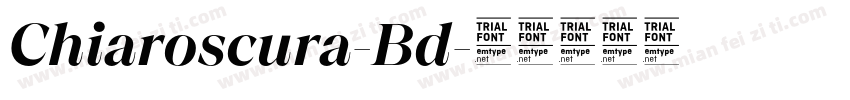 Chiaroscura-Bd字体转换