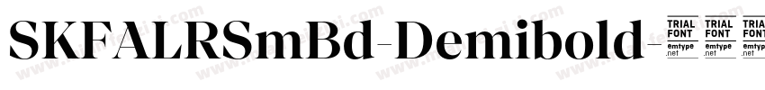SKFALRSmBd-Demibold字体转换