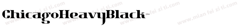 ChicagoHeavyBlack字体转换