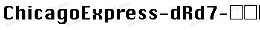 ChicagoExpress-dRd7字体转换