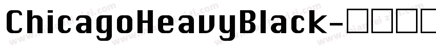 ChicagoHeavyBlack字体转换