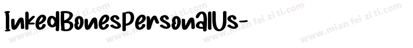 InkedBonesPersonalUs字体转换