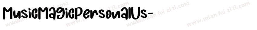 MusicMagicPersonalUs字体转换