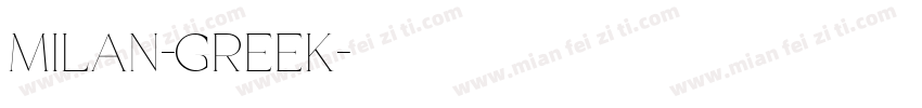 Milan-Greek字体转换