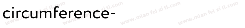circumference字体转换