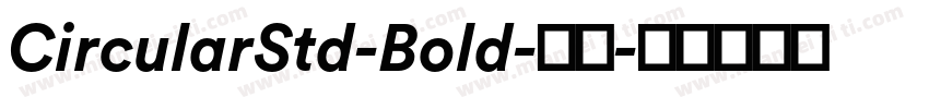 CircularStd-Bold-粗体字体转换