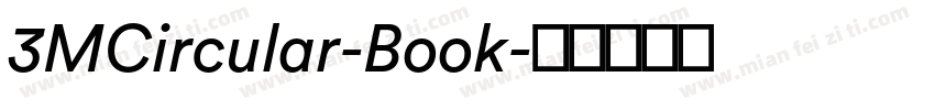 3MCircular-Book字体转换