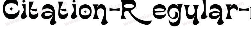 Citation-Regular字体转换