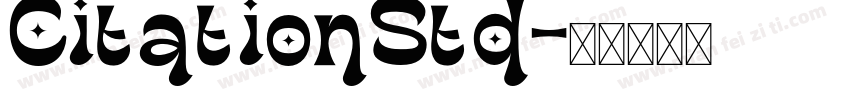 CitationStd字体转换