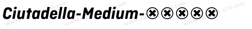 Ciutadella-Medium字体转换