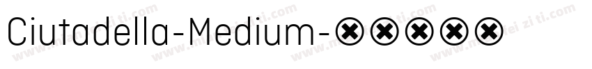 Ciutadella-Medium字体转换