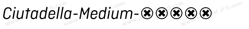 Ciutadella-Medium字体转换