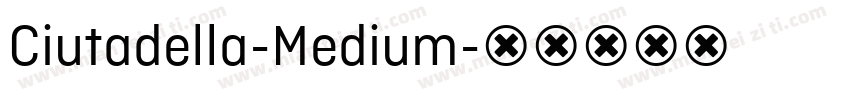Ciutadella-Medium字体转换