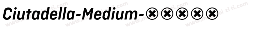 Ciutadella-Medium字体转换