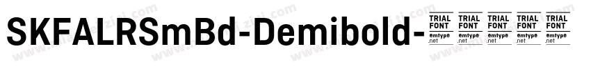SKFALRSmBd-Demibold字体转换