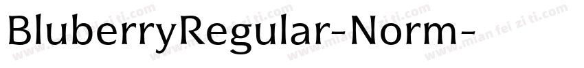 BluberryRegular-Norm字体转换