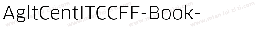 AgltCentITCCFF-Book字体转换