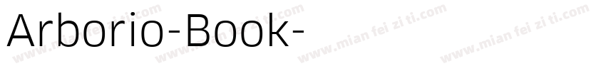 Arborio-Book字体转换