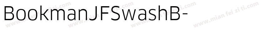 BookmanJFSwashB字体转换