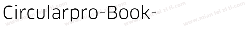 Circularpro-Book字体转换