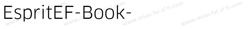 EspritEF-Book字体转换