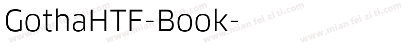 GothaHTF-Book字体转换